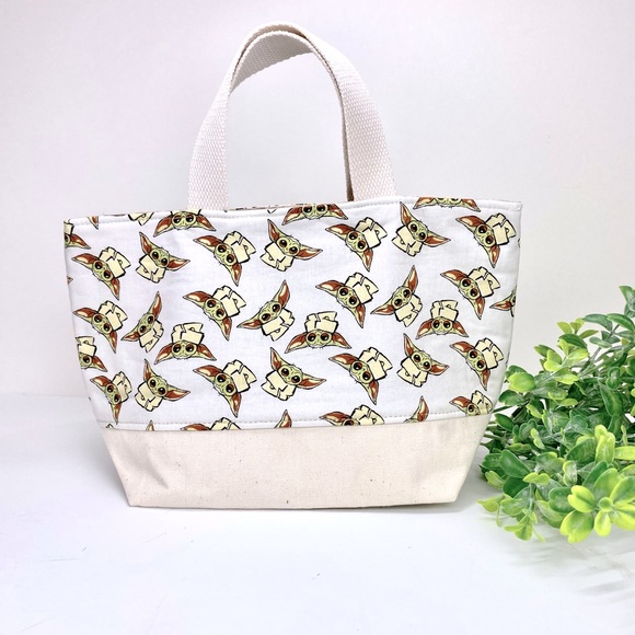 Yoda Star Wars small tote bag NEW! Hand sewn - Picture 6 of 10